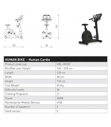 دوچرخه ثابت کانالی - CANALI HUMAN BIKE