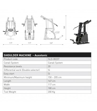 دستگاه پرس شانه کانالی - CANALI SHOULDER PRESS